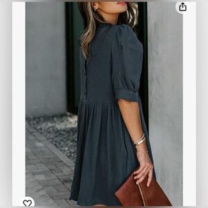 Dokotoo Summer Dress Navy Amazon free people gauzy gauze muslin universal thread